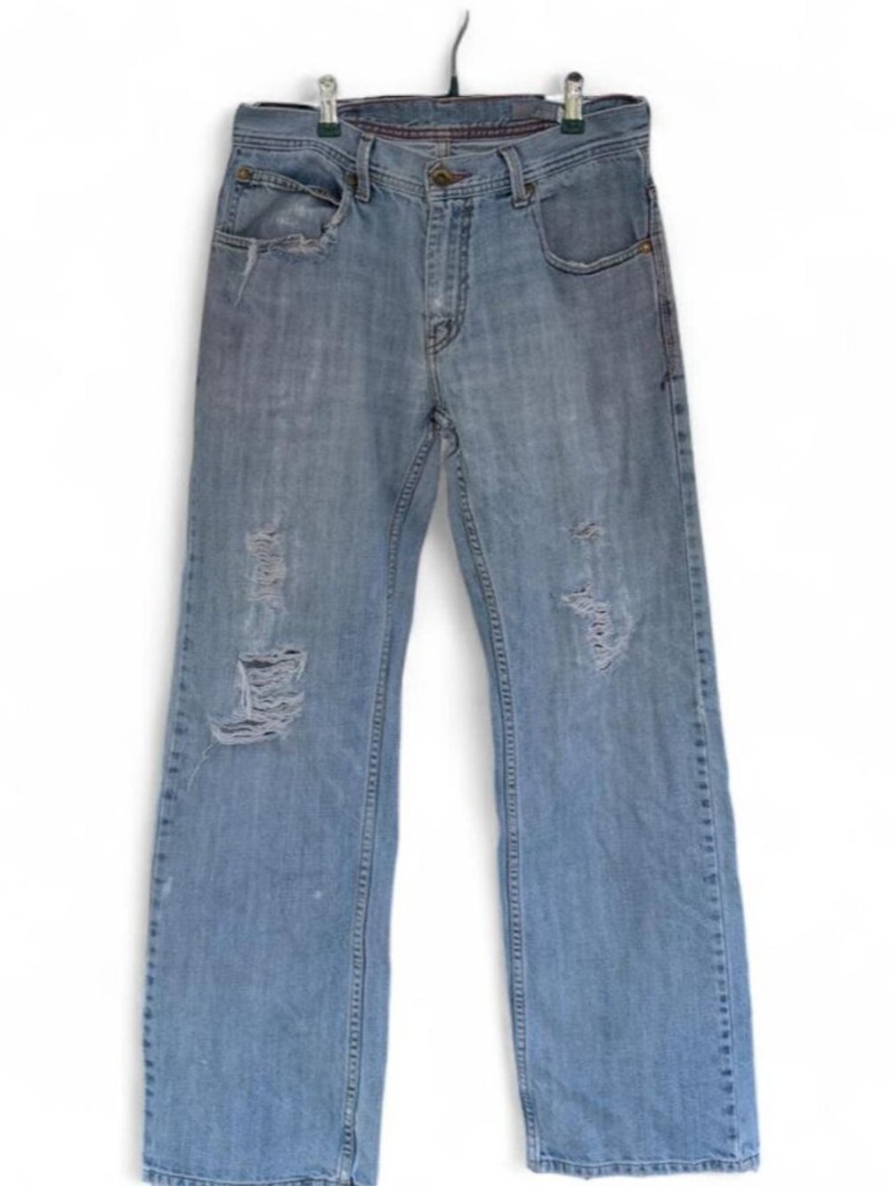 Y2K Levi's Silvertab Distressed Denim Loose Leg Pants